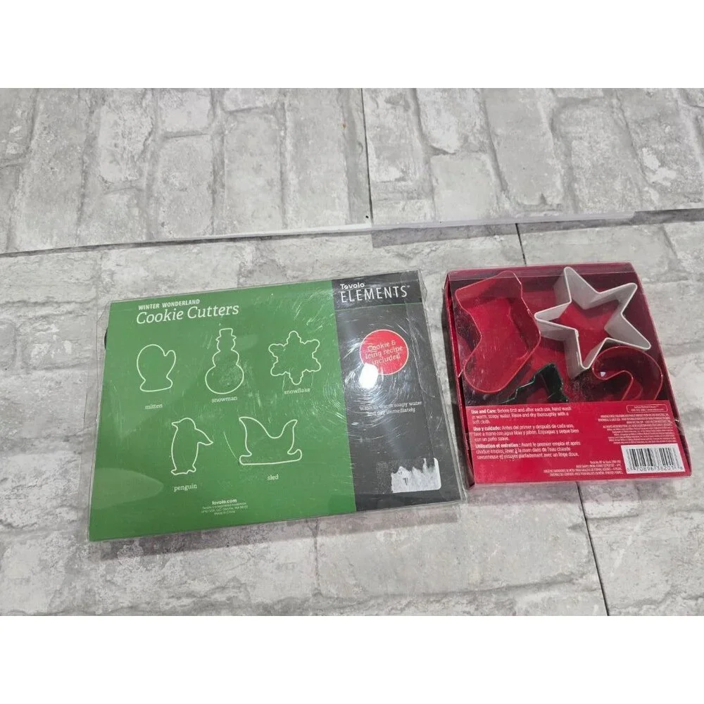 Tovolo Wilton Christmas Snowman Stocking Star Cookie Cutters‎ Sets New